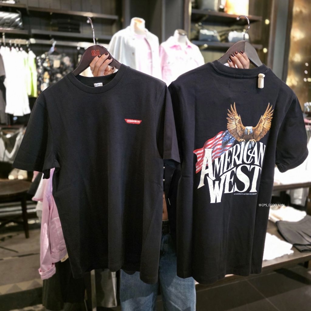 🛍 เสื้อยืดกราฟฟิค CC DOUBLE O CCOO ผู้ชาย คอลใหม่ล่าสุด ของแท้💯% จัดส่งพร้อมถุงShop