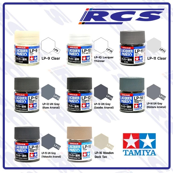TAMIYA LACQUER PAINT 82109 LP-9 82110 LP-10 82111 LP-11 82112 LP-12 82113 LP-13 82114 LP-14 82115 LP-15 82116 LP-16