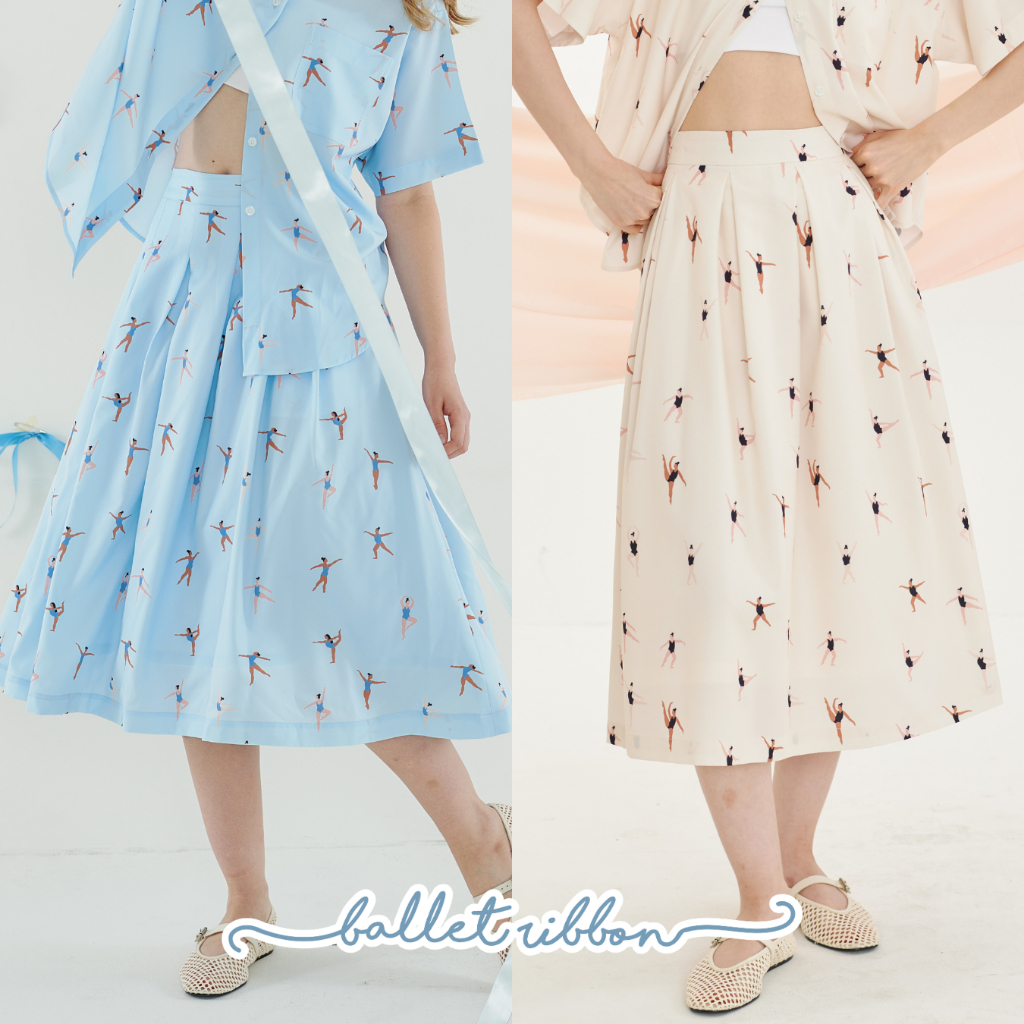 Pimnatta Meria Midi Skirt – กระโปรงมิดิพริ้วๆ ใส่แล้วดูน่ารักแต่ยังมีความชิค ใส่สบาย คล่องตัว