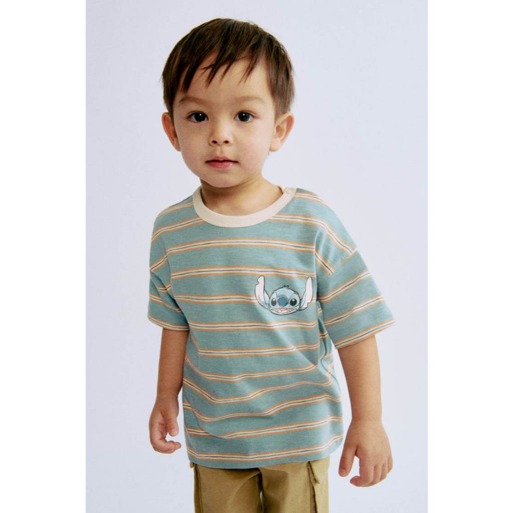 H&M(เอชแอนด์เอ็ม) เสื้อยืดพิมพ์ลายแบบหลวม เด็กอ่อน 1294500_1