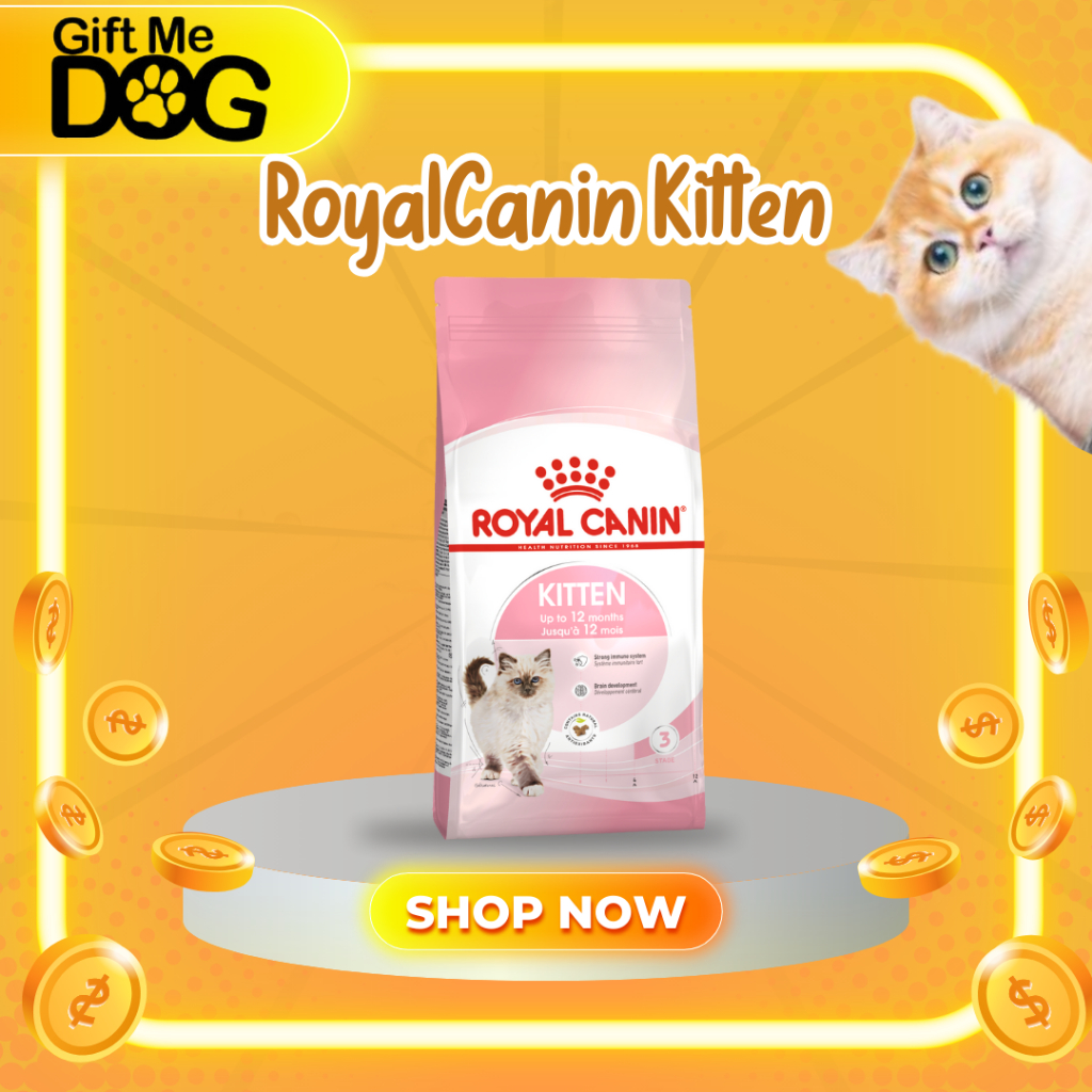 Royal canin Kitten โรยัลคานิน ลูกแมว อาหารแมวชนิดเม็ด 400g,1.2kg