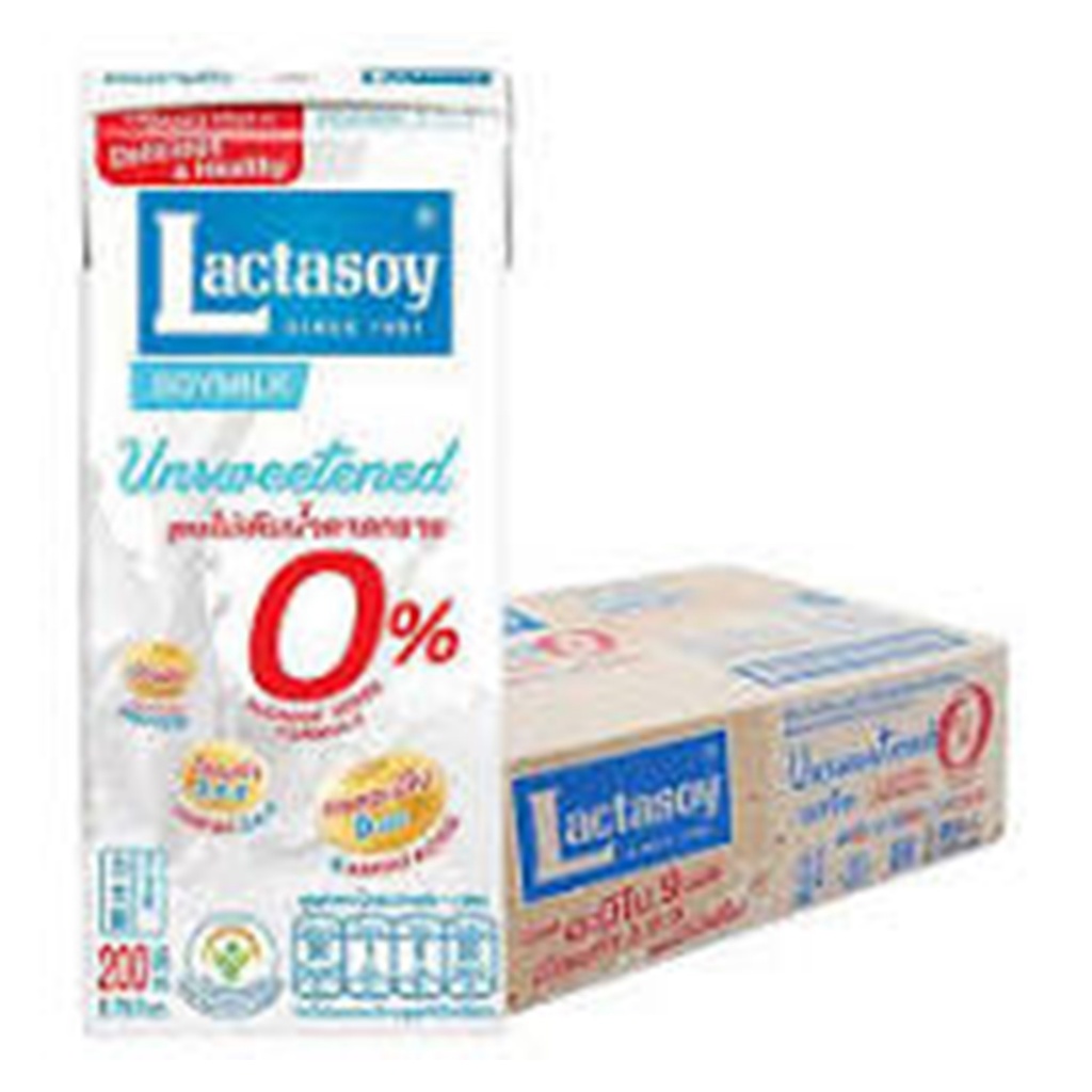 Lactasoy  นมถั่วเหลือง ยูเอชที รสจืด 200 มล. x 36