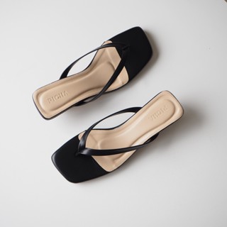 🍒รุ่นเชอร์รี่ 🍒รองเท้าส้นสูงผู้หญิงแฟชั่น สูง1นิ้ว สีขาว ดำ …