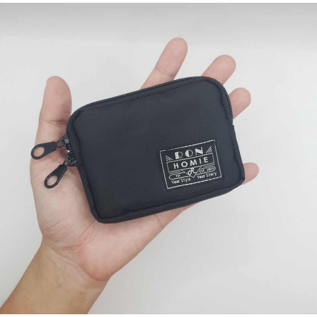กระเป๋าสตางค์ ชายใบเล็ก ผ้าในล่อน ใช้ได้ทุกเพศทุกวัย รุ่น minizipper