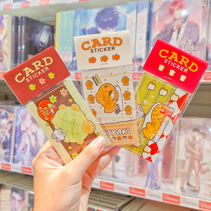 Card Sticker สติกเกอร์ติดบัตร Bakery time collection แมวขนมหวานสุดน่ารัก ติดบัตรคิวท์ ๆ [MANGBLE]
