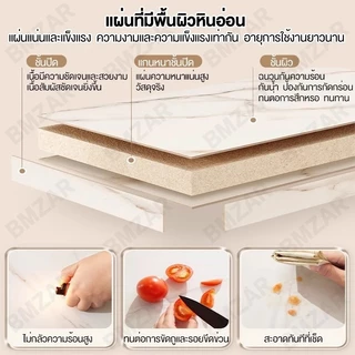 BMZAR โต๊ะกลางโซฟา 80/70/60/50cm โต๊ะรับแขก สไตล์โมเดิร์น ชุดโต๊ะห้องรับแขก COD