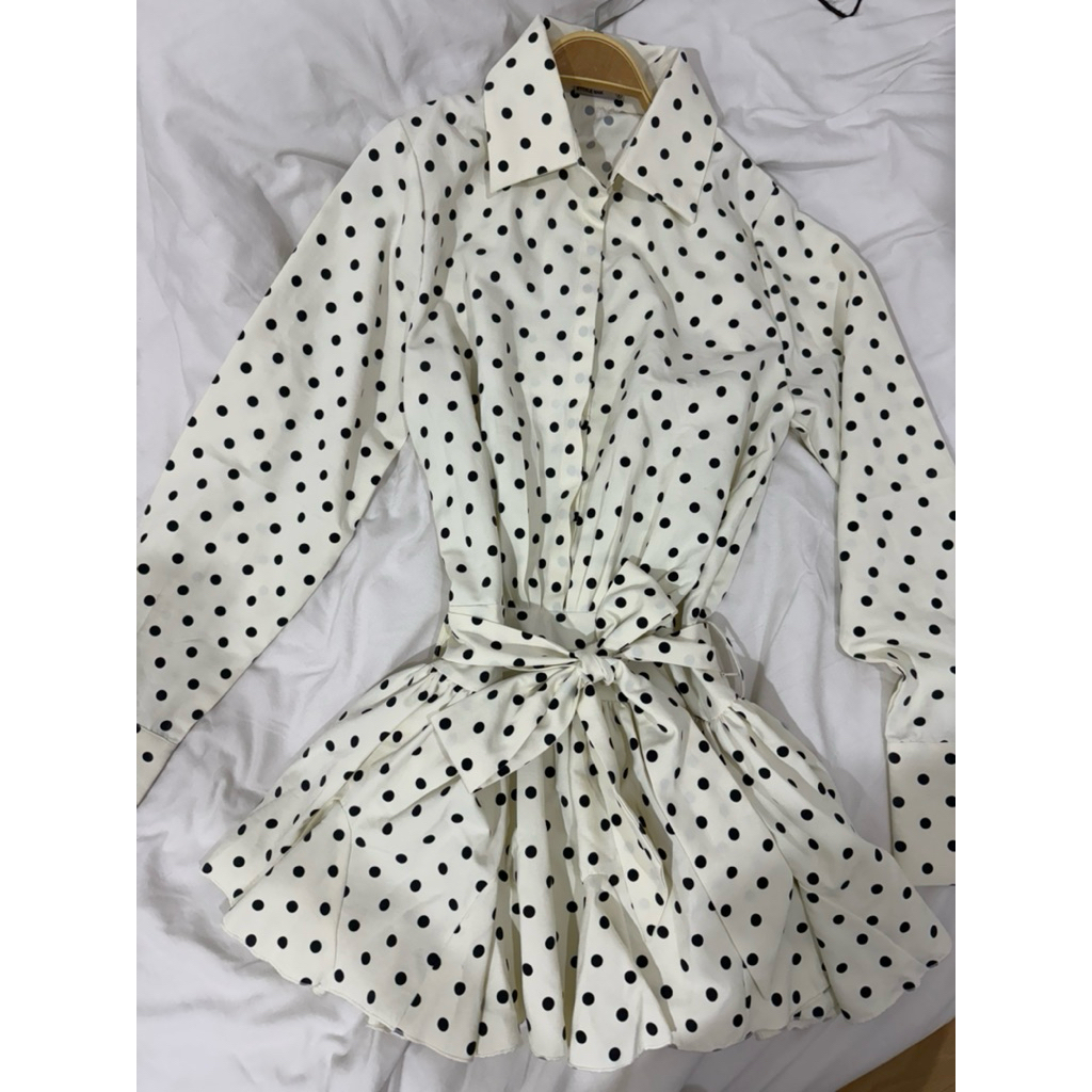 Polkadot Dress from ETOILE BNK (used) ใส่ไป1ครั้ง