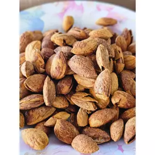 อัลมอนด์อบเนยมีเปลือก (Almond) ถั่วอัลมอนด์อบเนย ขนาด 200 กรัม / 500 กรัม / 1 กก.