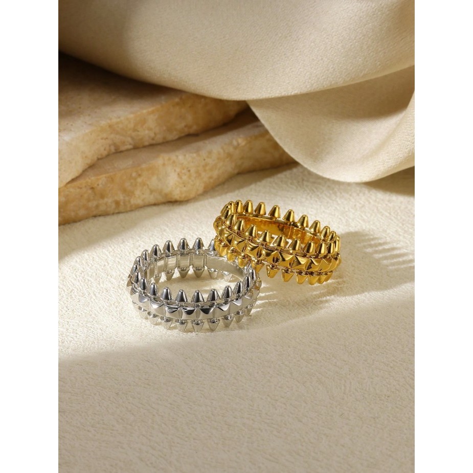 KYM.vibes - crown ring แหวนสแตนเลส ทนน้ำทนเหงื่อ ไม่ลอก ไม่ดำ