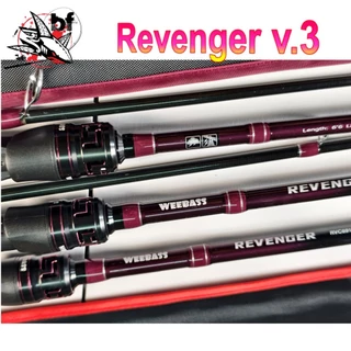 คันเบ็ดตีเหยื่อปลอม New Weebass - Revenger V.3 ด้ามจับ คาร์บอน Wt : 8-17lb และ Wt : 10-20lb