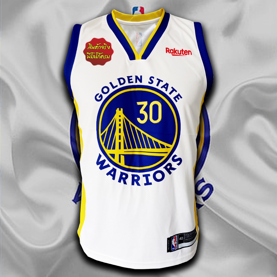 เสื้อบาสเกตบอล NBA ทีม โกลเด้น สเตท #BK0024 รุ่น Association /Curry#30 พิมพ์ทั้งตัว ไซส์ S-5XL