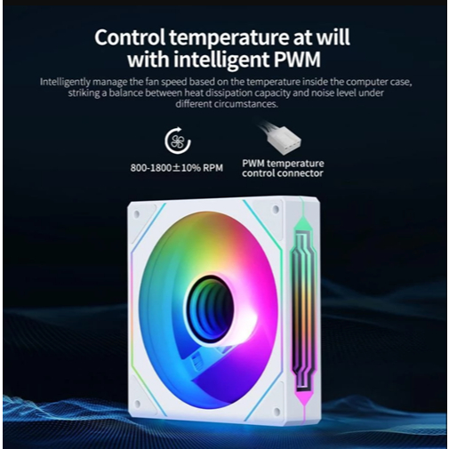 Segotep NR12 ARGB Cooler Case 120mm – Fan Casing 12cm Version PWM ของแท้ศูนย์ไทย ราคา ถูกที่สุด ดีลบีเคเค แกลเลอรีภาพที่ 3