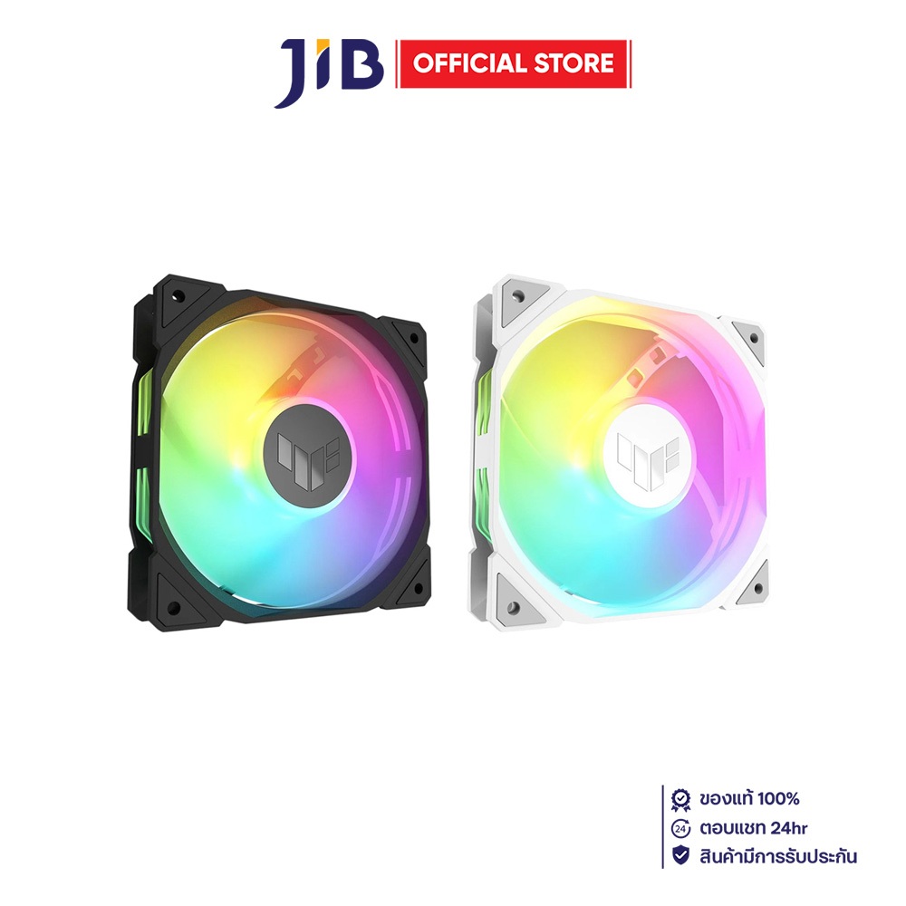 CASE FAN (พัดลมเคส) ASUS TUF GAMING TR120 ARGB REVERSE FAN - BLACK