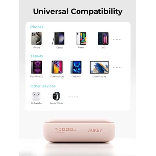 [Pink] AUKEY Spark Mini พาวเวอร์แบงค์ชาร์จเร็ว 10000 / 20000mAh PD 20W & SCP 22.5W PB-Y55/PB-Y57