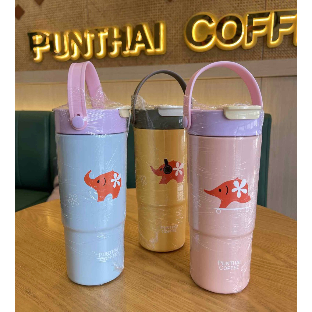 📌พร้อมส่ง📌แก้วเก็บความเย็น PUNTHAI รุ่นใหม่ล่าสุด ขนาด 650 ml. ของแท้