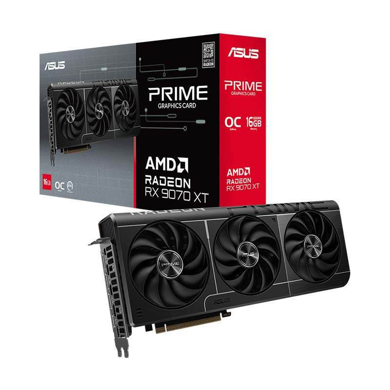 ASUS PRIME RADEON RX 9070 XT - 16GB GDDR6 (PRIME-RX9070XT-O16G)