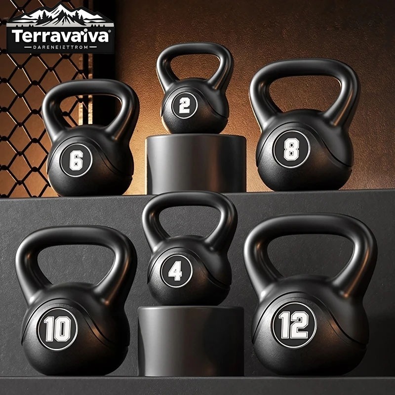 ดัมเบลหูหิ้ว เคตเทิลเบล เคตเทิลเบล  4/12KG ลูกยกน้ำหนัก ดัมเบลลูกตุ้ม Kettlebell Dumbbell บริหารกล้า