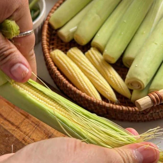 🛒Oishi-Fresh🌽ข้าวโพดอ่อน ปลอดสารพิษ ปลอดสารพิษ 1 กก. รสชาติกรอบ สด ใหม่ ใยอาหารสูง หวานออร์แกนิค ผัก เคลมได้ 1-2 วัน