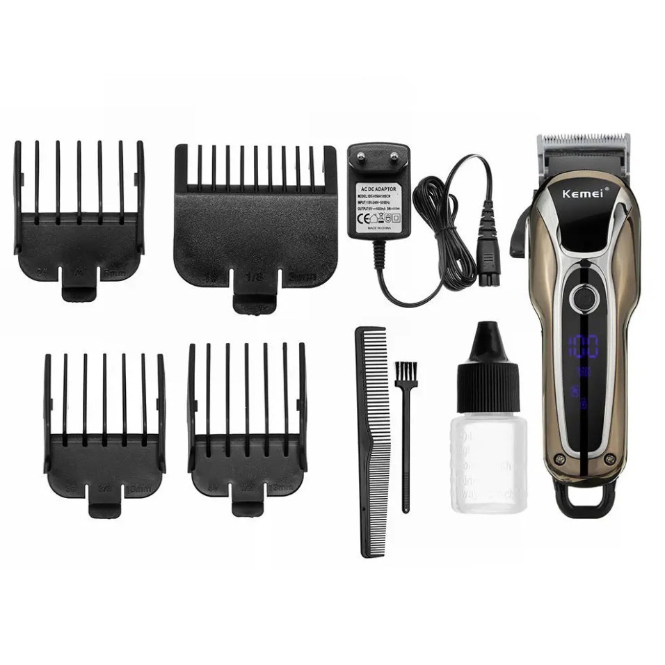 KEMEI รุ่นKM-1990 ปัตตาเลี่ยนตัดผมไร้สาย ที่ตัดผมไฟฟ้า อุปกรณ์ตัดผม ทนทาน ใช้ได้นาน แบตอึดทน พร้มอส่ง - รูปที่ 4