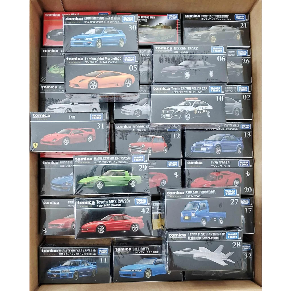 D2.1 รถโทมิก้าขนาดเล็ก 🔆 Tomica Die-cast Car Takara กล่องดำ Premium หลายแบบ หลายสี ใหม่ในซีล