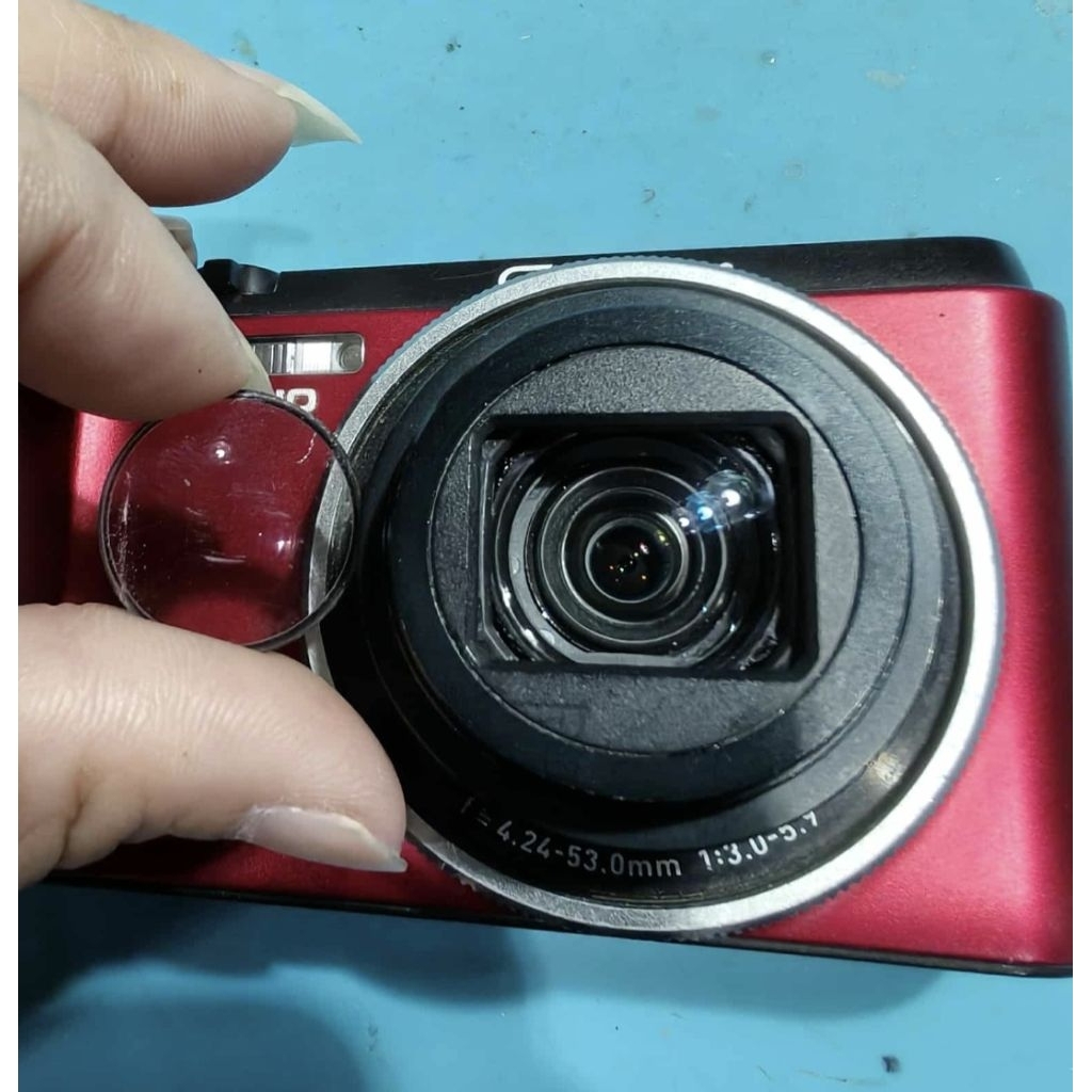 ซ่อมกล้องฟรุ้งฟริ้ง casio zr3500 zr3600 zr5100 เปลี่ยน กระจกหน้า รอรับได้