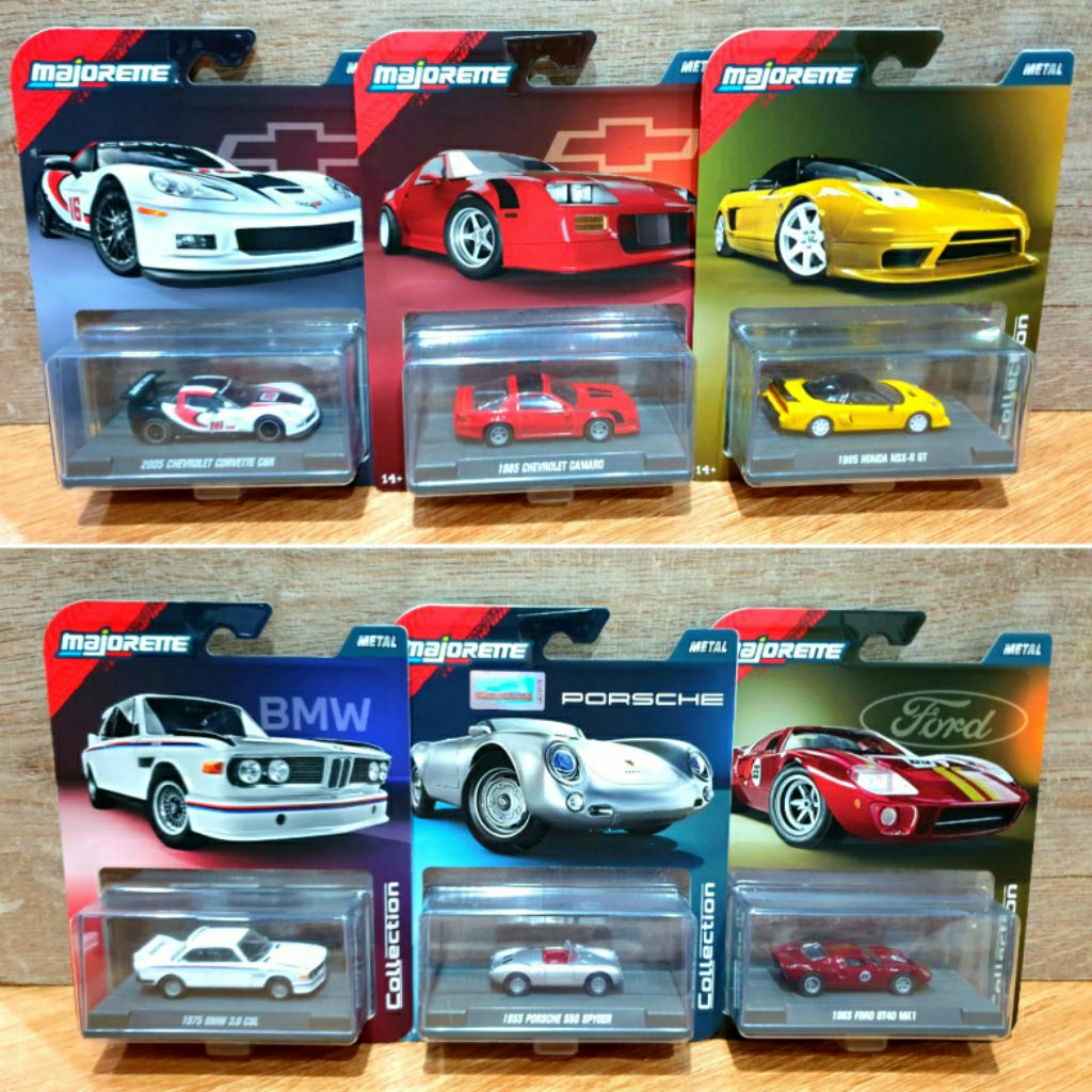 (ของใหม่) Majorette Collection สตรีทคาร์ สินค้าระดับพรีเมี่ยมคาร์ ซีลในแพ็ค มีกล่องพร้อมฐาน