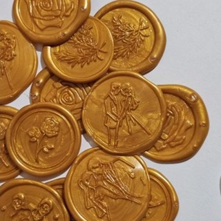 ตราประทับครั่งแบบสำเร็จ(เลือกสีเลือกแบบได้) พร้อมกาวสองหน้า …