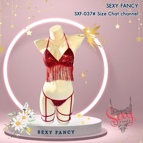 SEXY FANCY SXF-037# Size Chat channel ชุดแฟนซี บิกินี่เซ็กซี่ ชุดคอสเพลย์ (พร้อมส่งจากไทย)