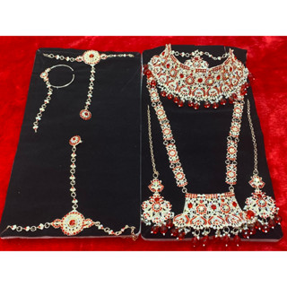 สร้อยคอ เครื่องประดับอินเดียเซตใหญ่ มีสร้อย ต่างหู สร้อยหน้า…