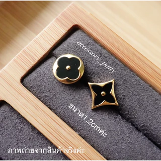 ✨ต่างหูสแตนเลส รุ่นL-v34 ดีไซน์ดอกไม้ สวยหรูหรา เรียบง่ายใส่ได้ทุกวันค่ะ✨