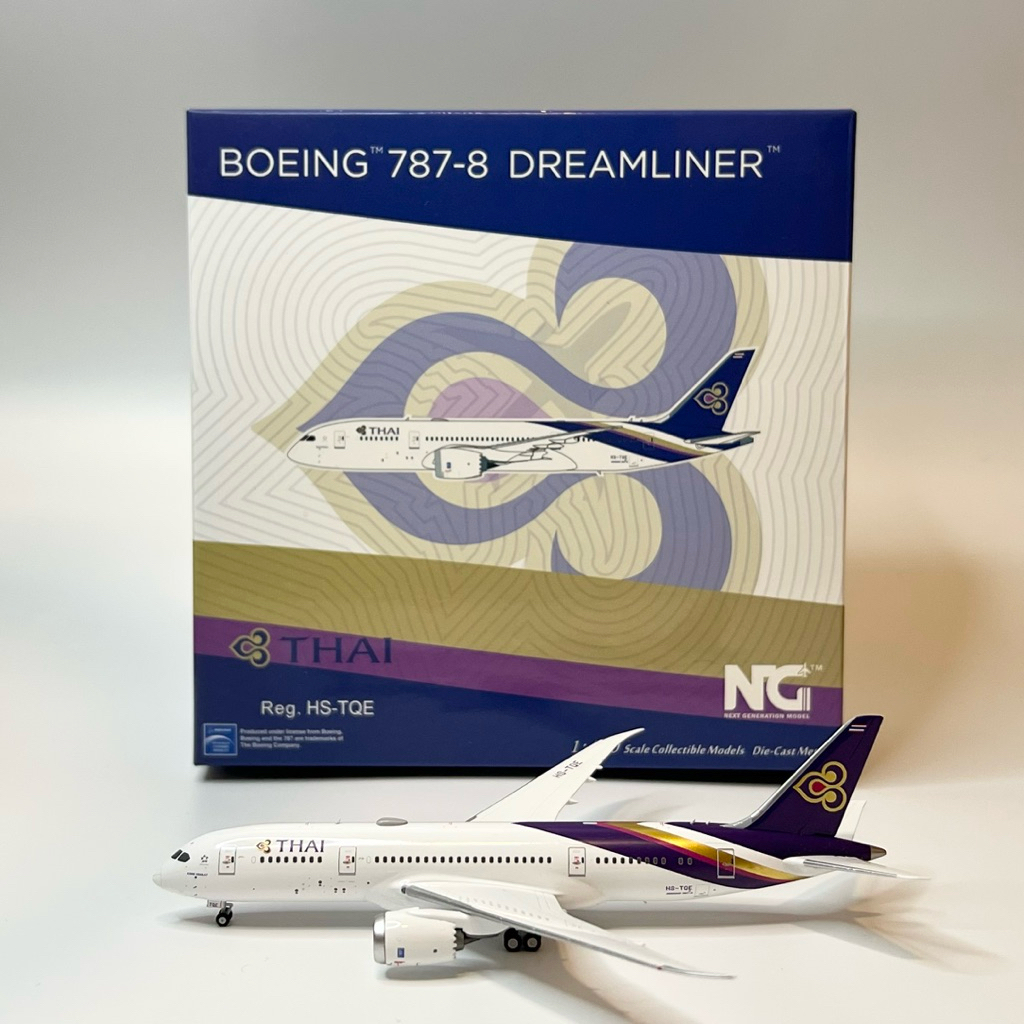 โมเดลเครื่องบิน Thai Airways การบินไทย Boeing B787-8 HS-TQE NG Models 1:400 [พร้อมส่ง]