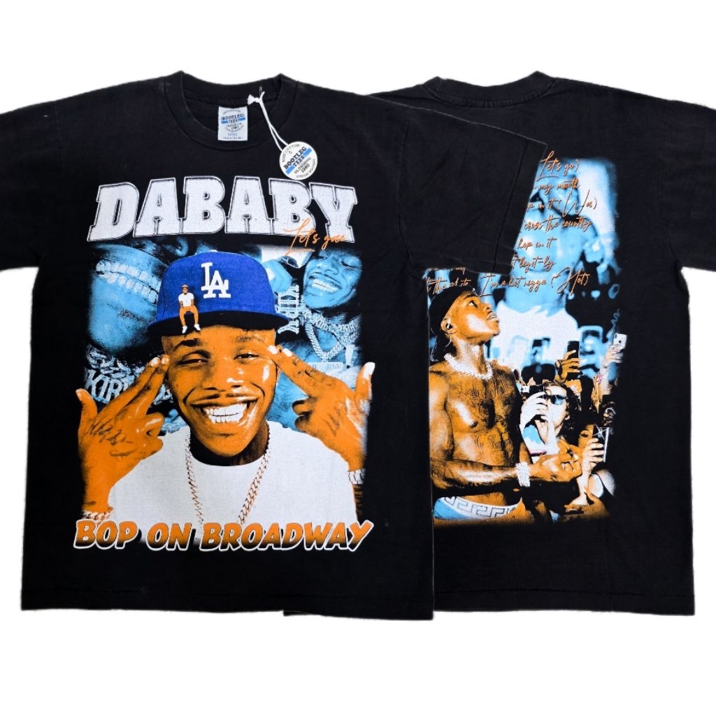 เสื้อแร็ป DABABY ลายวินเทจ