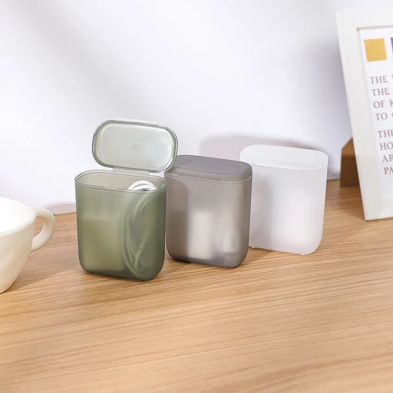 กล่องพกพาเก็บสายชาร์จ หูฟัง USB ม้วนเก็บมีฝาปิด กันพัน thumbnail 6