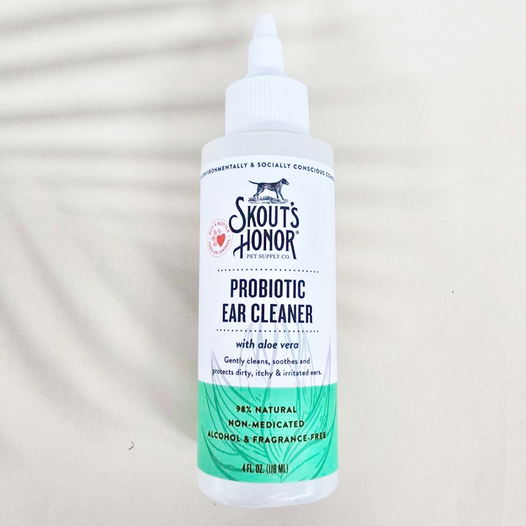 [SKOUT'S HONOR®] Dog Probiotic Ear Cleaner with aloe vera 118 ml ผลิตภัณฑ์ทำความสะอาดหูสำหรับสุนัข