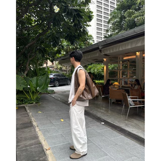 mdmd | go-to tote bag กระเป๋าหนัง PU ทรง Tote Bag