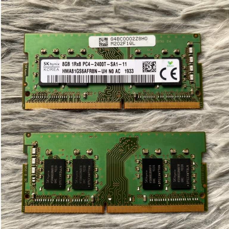 RAM SK hynix DDR4 RAM 8GB 1Rx8 PC4-2400MHZ หน่วยความจําโน้ตบุ๊ค สินค้ามือสองสภาพดี ไม่มีกล่อง