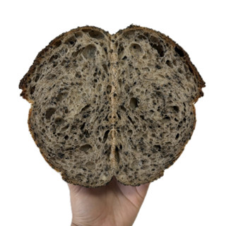 Sesame Sourdough Bread ขนมปังยีสต์ธรรมชาติ (งาดำ)
