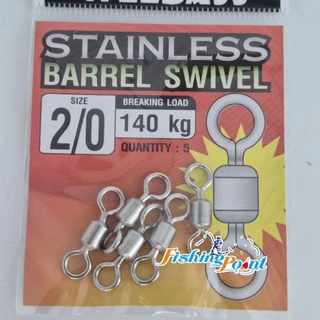 ลูกหมุนถังเรียบ weebass stainless barrel swivel