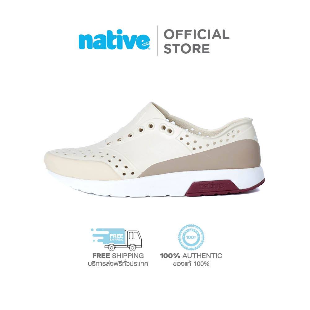 NATIVE รองเท้าเนทีฟกันน้ำผู้ใหญ่ EVA รุ่น Lennox Wanderfoam Block Bone White/Shell White/Flax Tan/Tart Red