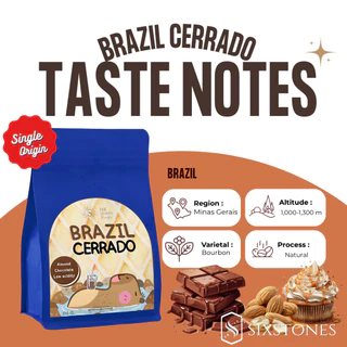 (1kg.)รวมเมล็ดกาแฟอราบิก้าคั่วใหม่ คั่วอ่อน กลาง เข้ม บราซิล ฮอนดูรัส ซิกซ์สโตนส์ sixstones