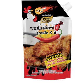 ซอสเคลือบไก่ สูตร เผ็ดx2 ไก่เผ็ด ขนาด 1000 กรัม มีฮาลาล เผ็ดมาก ซอสไก่เกาหลี ไก่เผ็ดเกาหลี