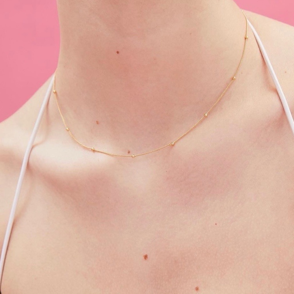 ส่งต่อ YVIS Dot Necklace (สร้อยคอ) สีทอง พร้อมส่ง