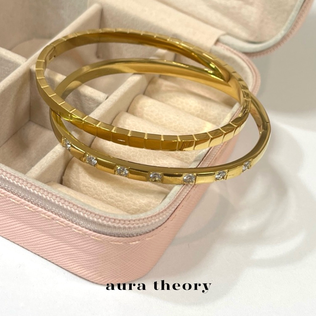 กำไลข้อมือสแตนเลส aura theory golden symphony