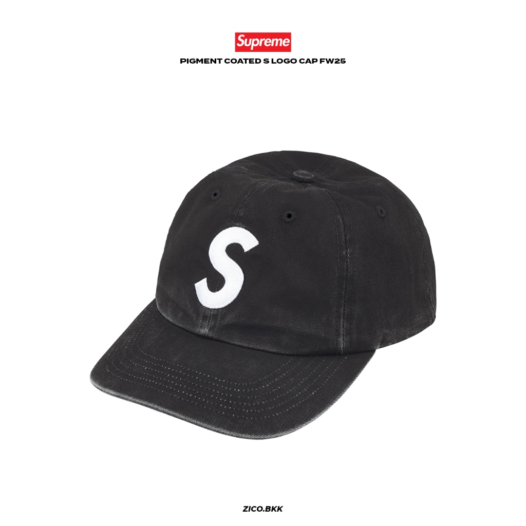 Sup Pigment Coated S Logo Cap (FW25)