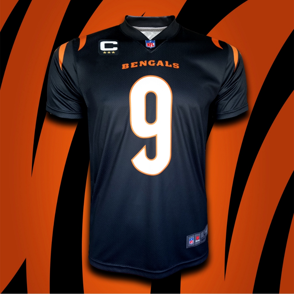 เสื้อยืด อเมริกันฟุตบอล NFL ทีม ซินซิเนติ เบงกอลส์ / Vapor limited รุ่น Joe Burrow เบอร์ 9 #AF0021 ไ