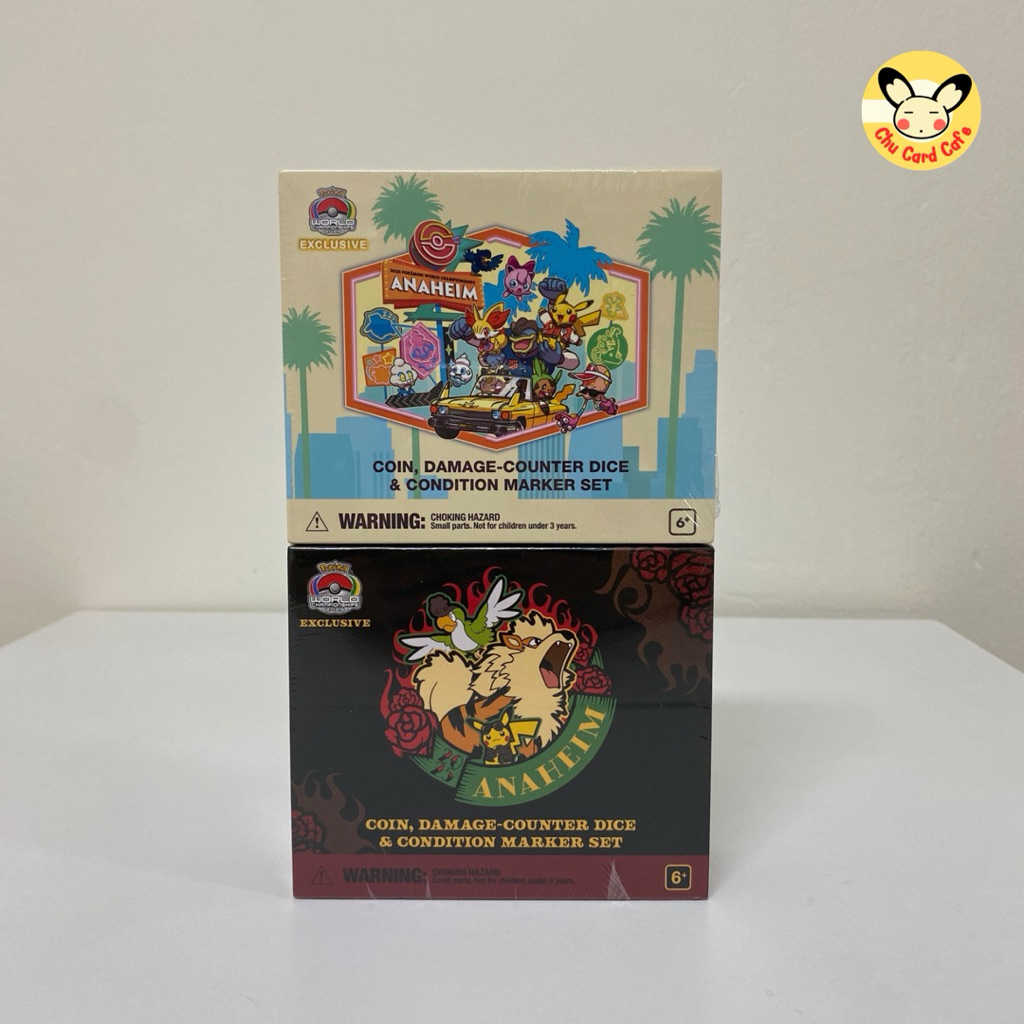 พร้อมส่ง [โปเกม่อน WCS 2025] ชุด COIN,DAMAGE-COUNTER DICE & CONDITION MARKET SET
