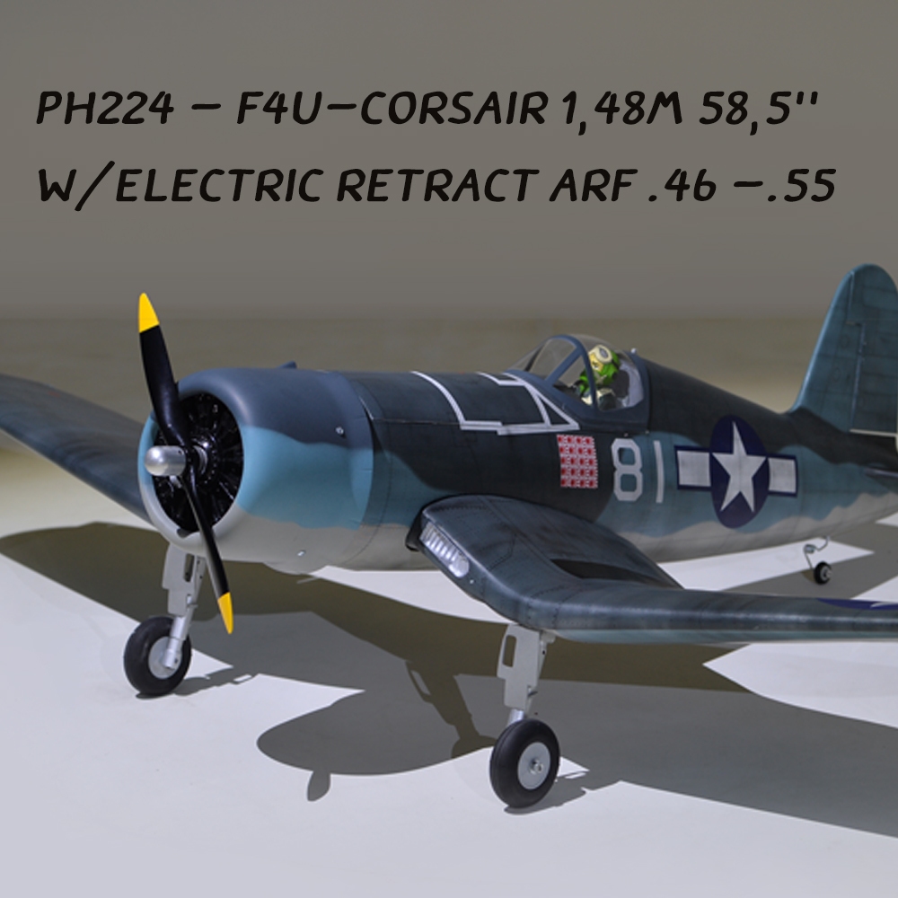 Phoenix Model PH224 - F4U-CORSAIR 1,48m 58,5'' W/Electric Retract ARF .46 -.55