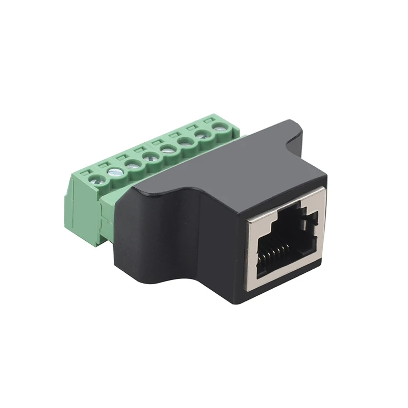 RJ45 สกรู 8P Connector Ethernet Rj45 ชายหญิง 8 พินสกรูอะแดปเตอร์เครือข่ายสําหรับกล้องวงจรปิด DVR ราคา ถูกที่สุด ดีลบีเคเค แกลเลอรีภาพที่ 5