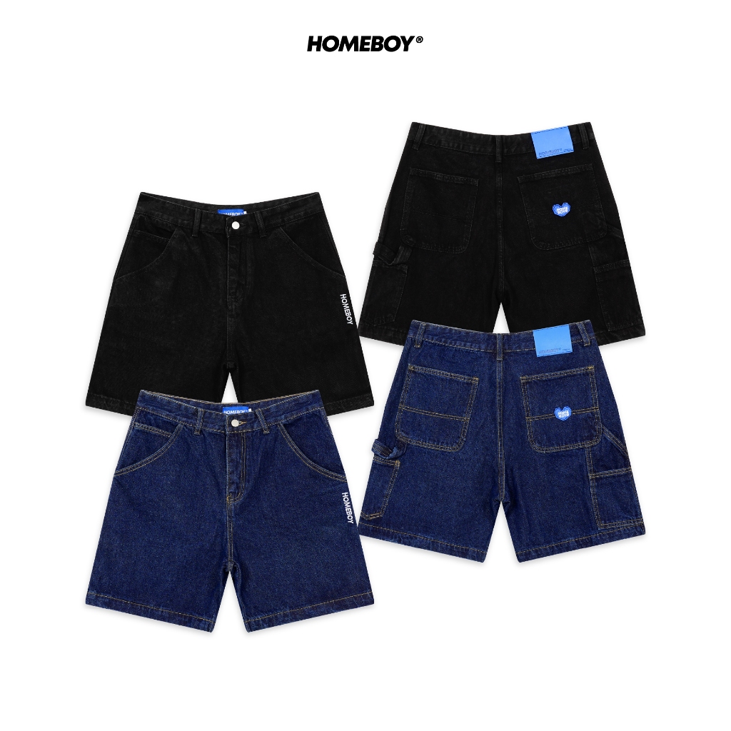 ❗️[ส่งเร็ว กทม. 1 วัน]❗️HOMEBOY กางเกงขาสั้น รุ่น HB.DENIM.SHORTS.LOGO