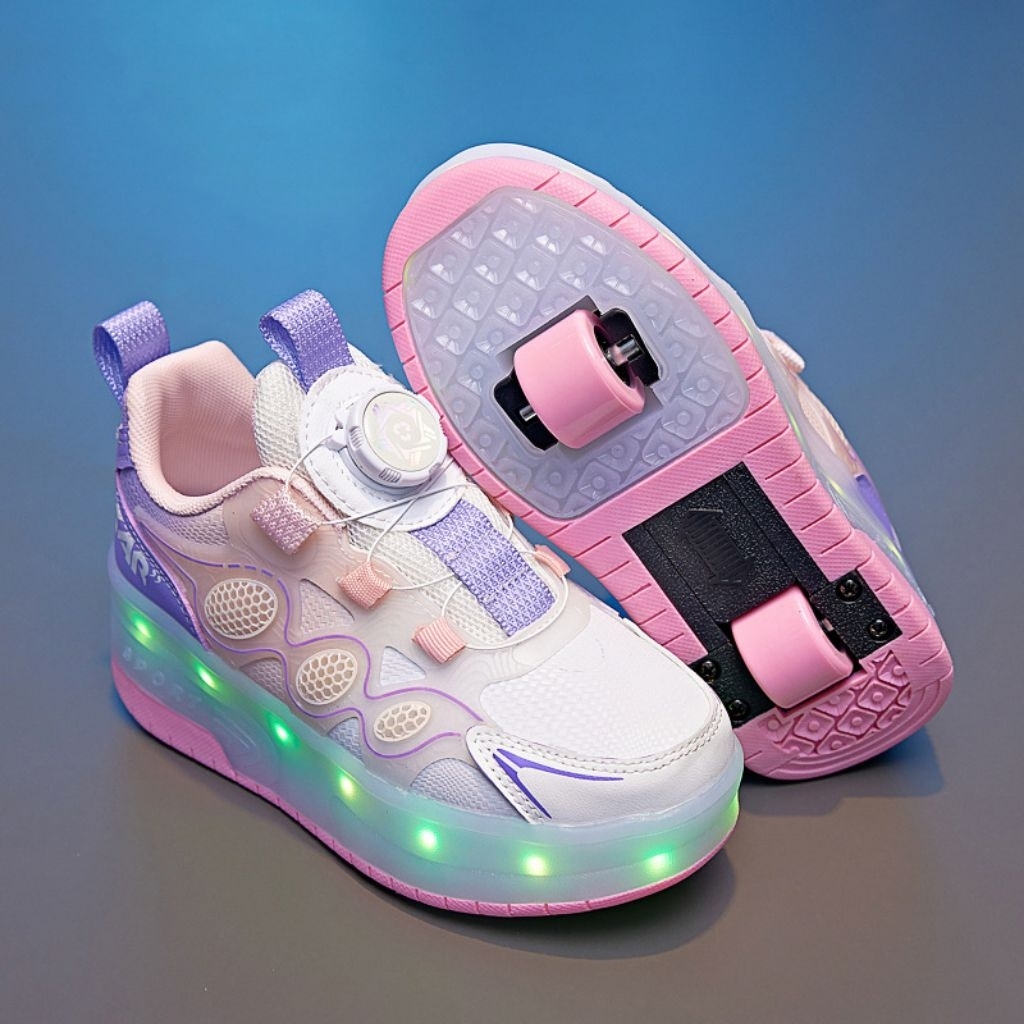 ใหม่ล่าสุด Heelys 28-37รองเท้าสเก็ต 2 ล้อ Roller shoe 2 ล้อมีของ